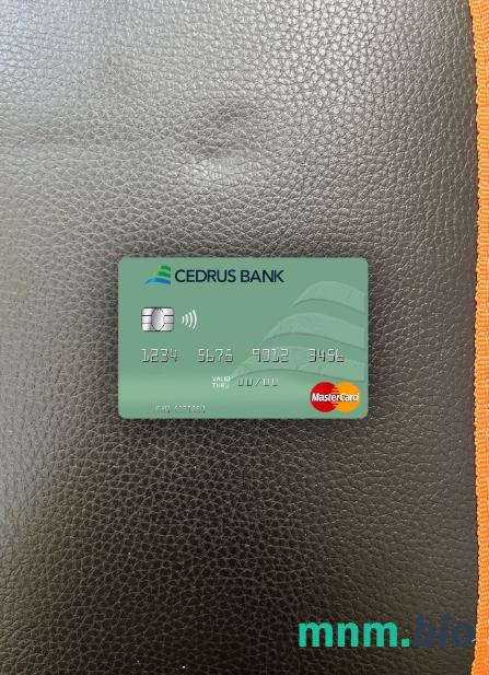 Lebanon Cedrus bank wygląd zdjęcia mastercard skan PSD + zdjęcie
